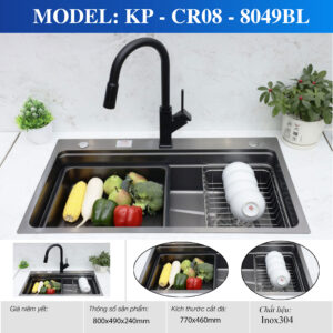 CHẬU RỬA KP - CR08 - 8049BL