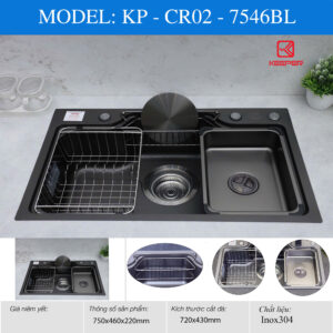 CHẬU RỬA  KP - CR02 - 7546BL