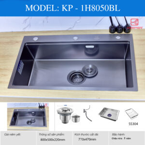 Chậu rửa bát KP - 1H8050BL